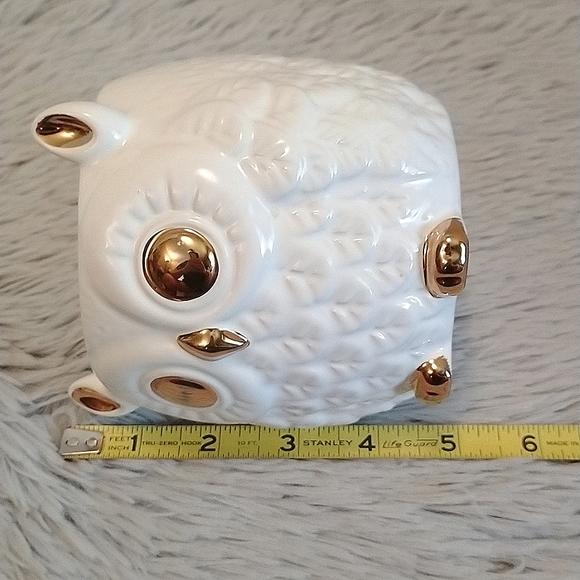 Decorative White Owl Jar - Picture 9 of 9